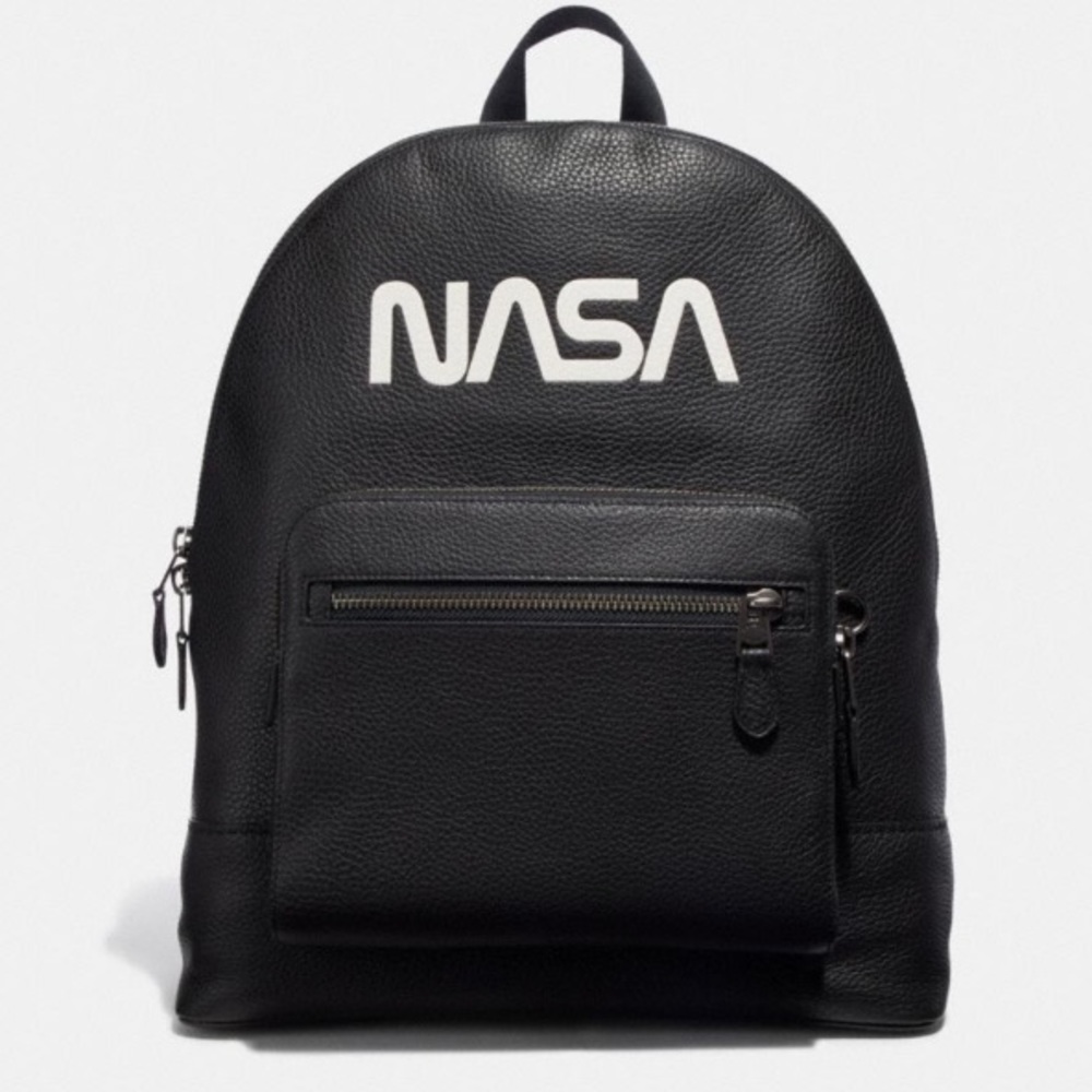 COACH large black nasa space backpack